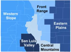 Colorado Regions Map